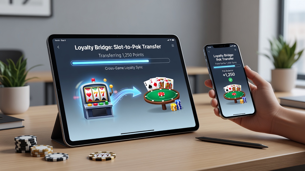 Visualisierung von Loyalitätspunkte-Transfers zwischen Slots und Poker-Turnieren in mobilen Anwendungen
