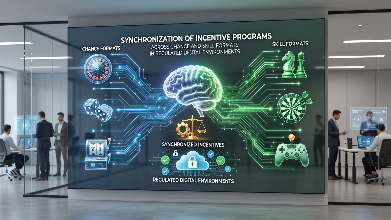 Visualisierung von synchronisierten Belohnungsnetzwerken zwischen Walzen- und Poker-Formaten in mobilen Anwendungen